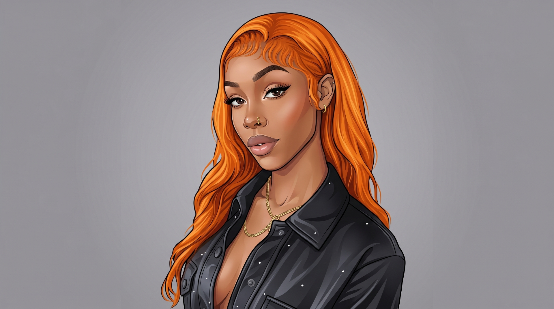 Stylized illustrated portrait of Jenna Smart